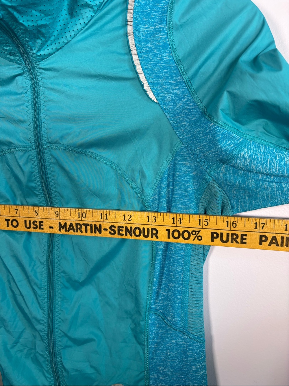 lululemon athletica Teal Hybrid Running Performance Athletic Zip Jacket Size 4 - Picture 4 of 7